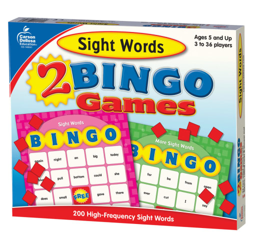 Sight Words Bingo Board Game