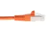 Cat6 Shielded Ethernet Patch Cable, Half-moon Boot, 75 ft, Orange