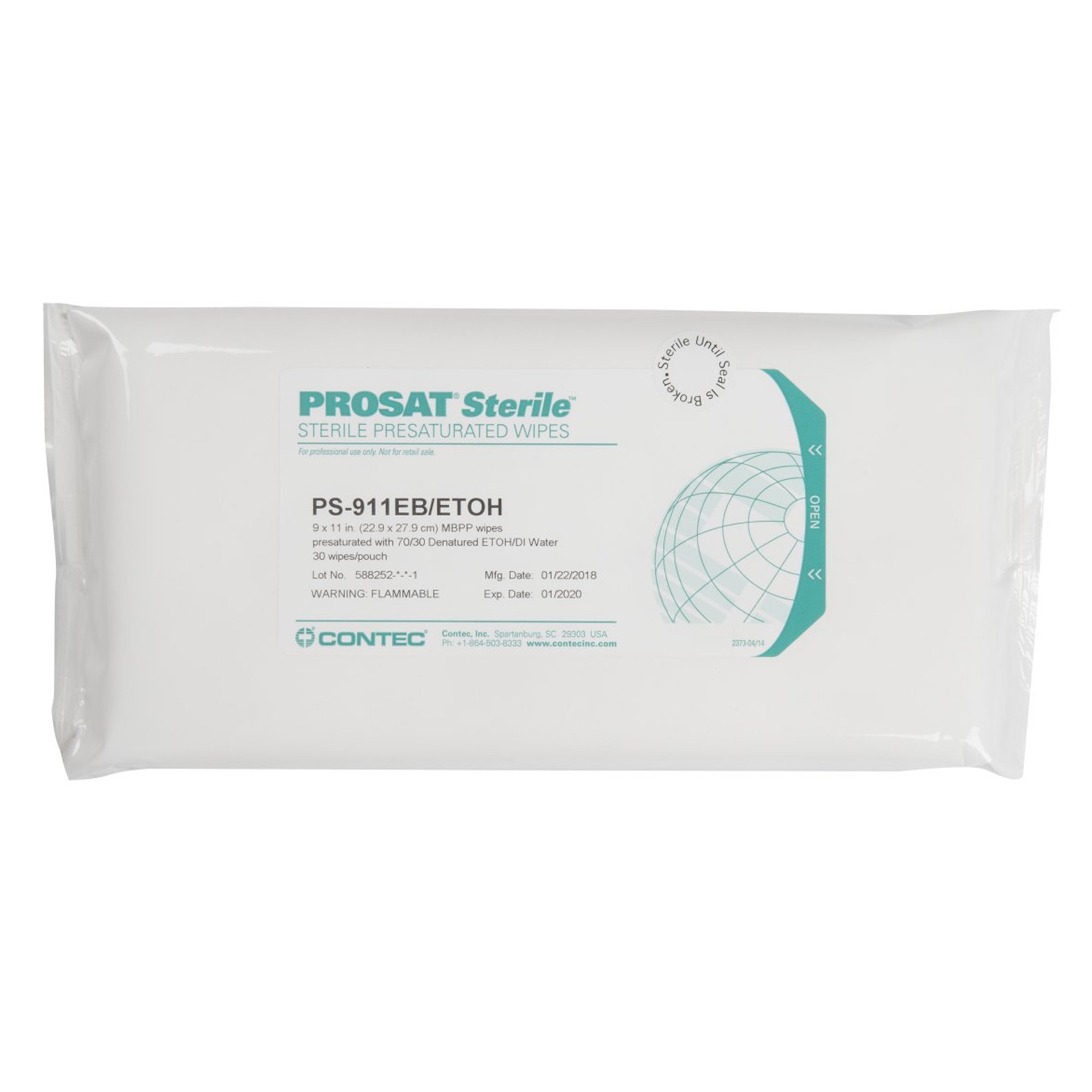 Prosat Sterile Presaturated Wipes, 9 x 11 Inch MK 1121115