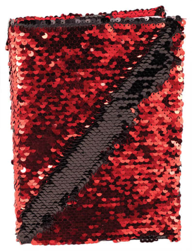 Red & Black Sequin Journal