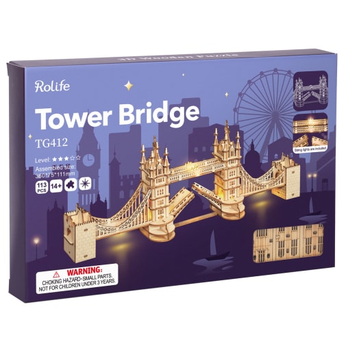 Tower Bridge-Light On (Classic 3D Wood Puzzles)