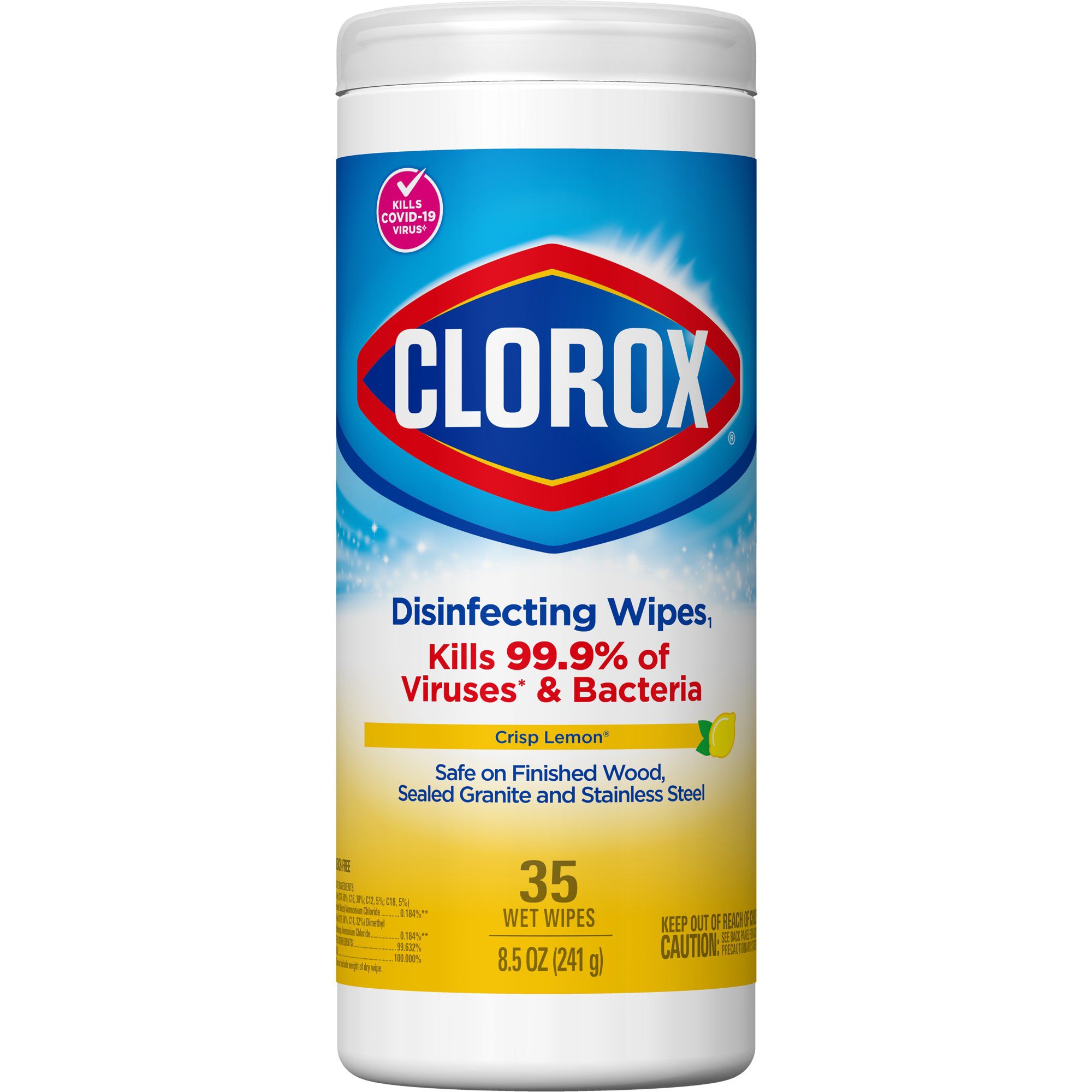 Clorox Disinfecting Wipes, Lemon Scent, 35 ct. MK 669920