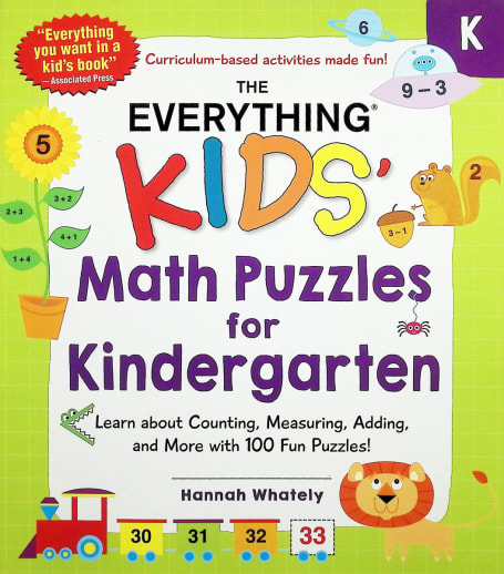 Everything Kids' Math Puzzles for Kindergarten