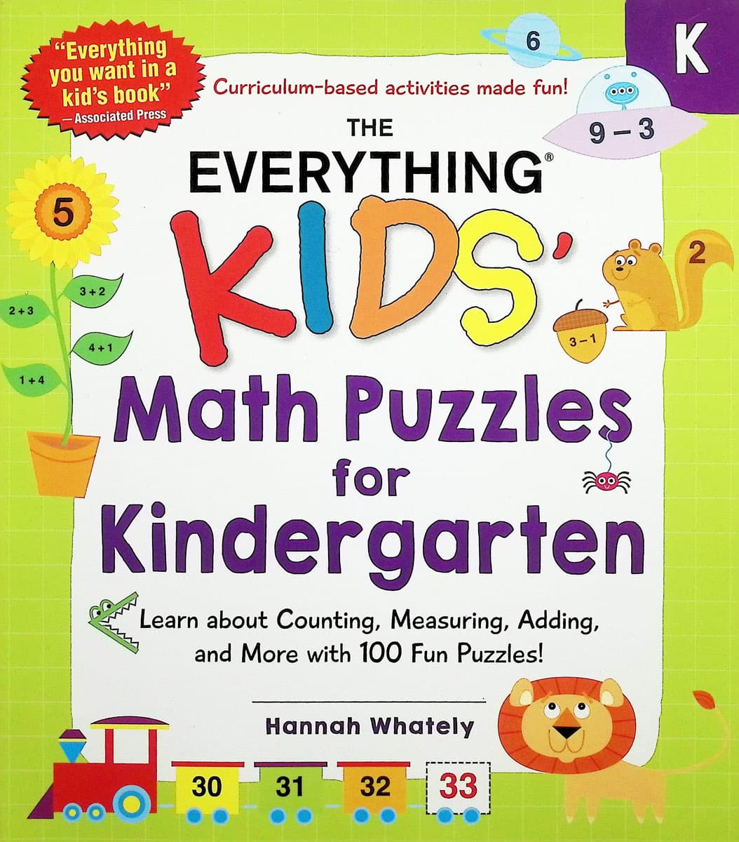 Everything Kids' Math Puzzles for Kindergarten