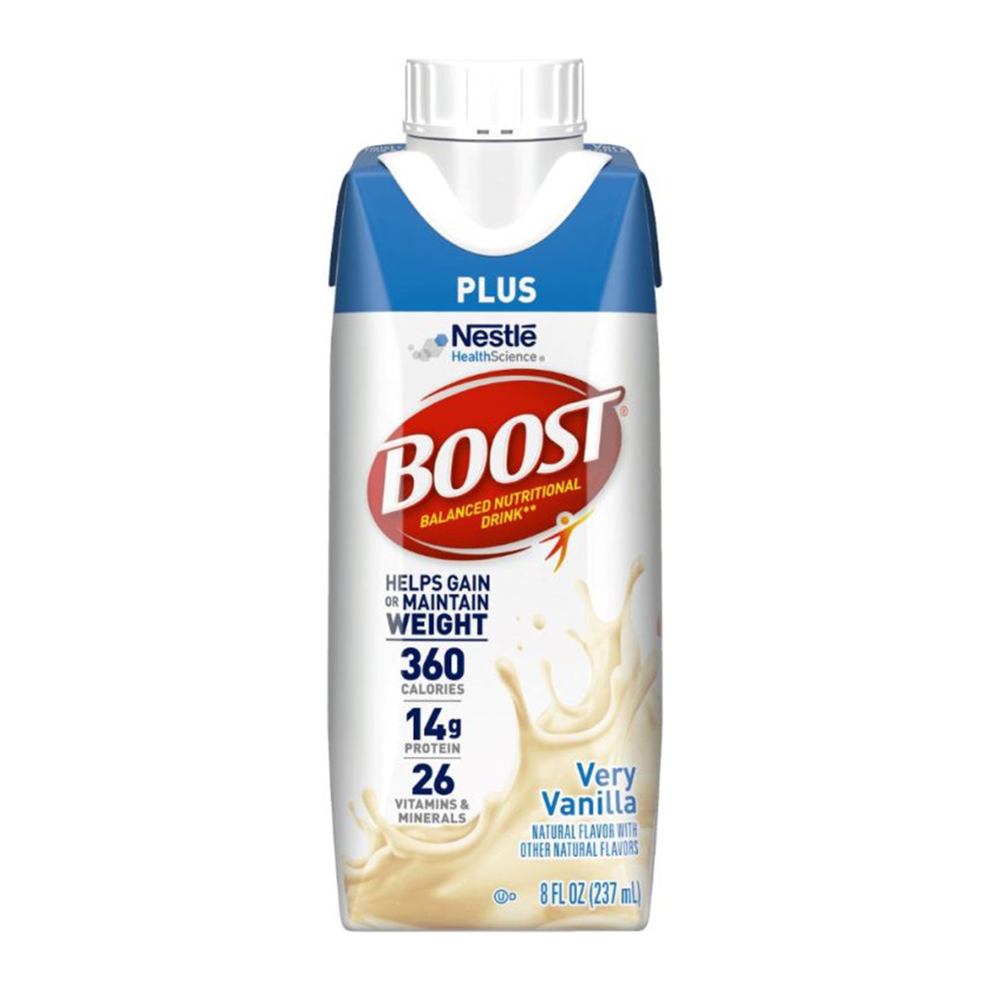 Boost Plus Strawberry Balanced Nutritional Drink, 8-ounce bottle MK 1211653