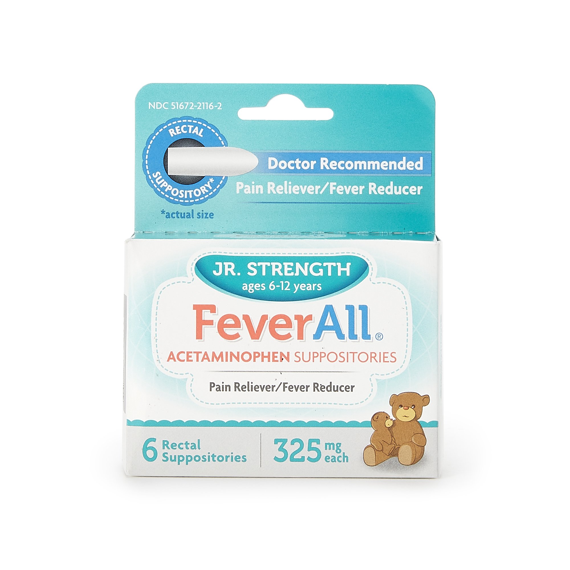 FeverAll Acetaminophen Rectal Suppository MK 1131664