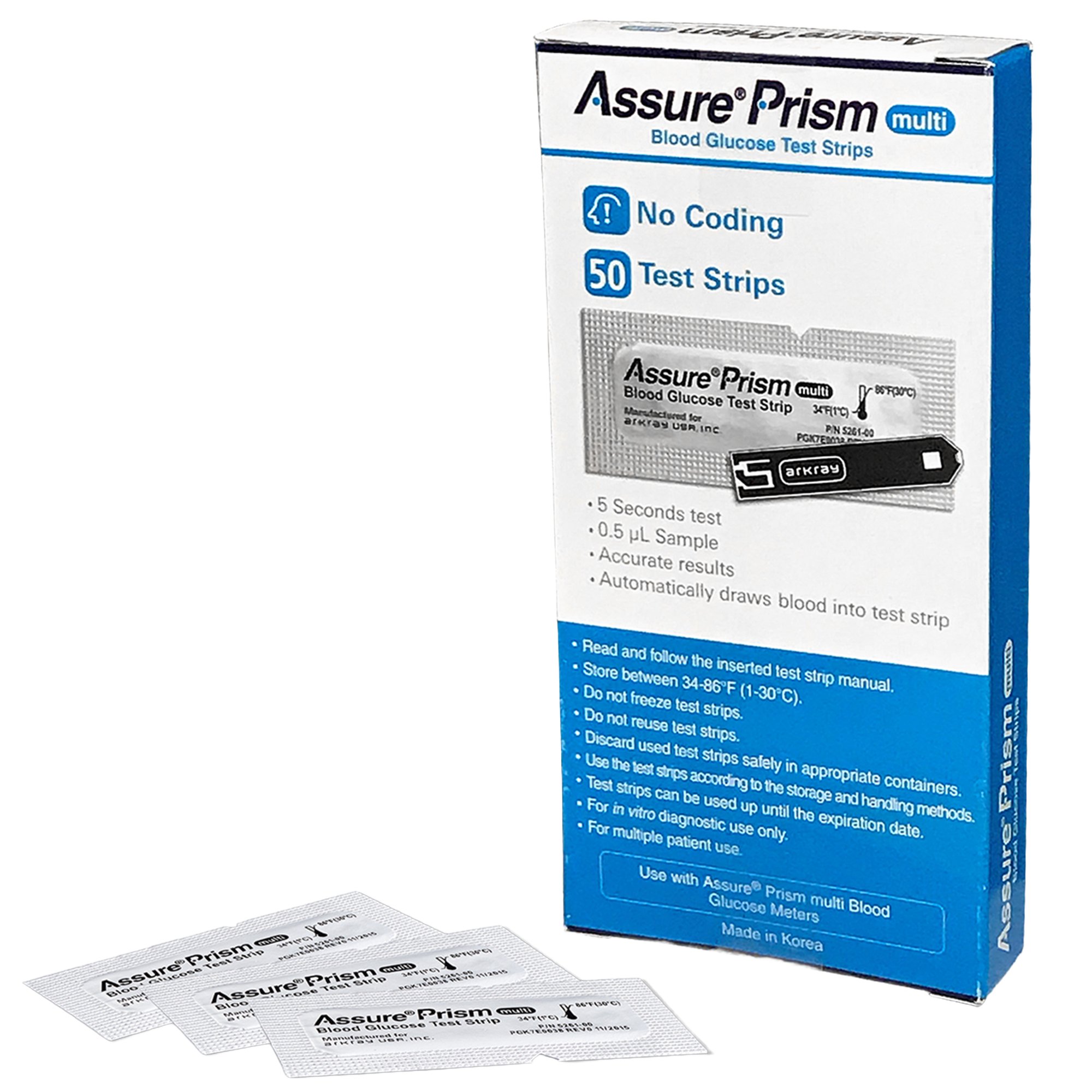 Assure Prism Multi Blood Glucose Test Strips 532050 MK 1240086