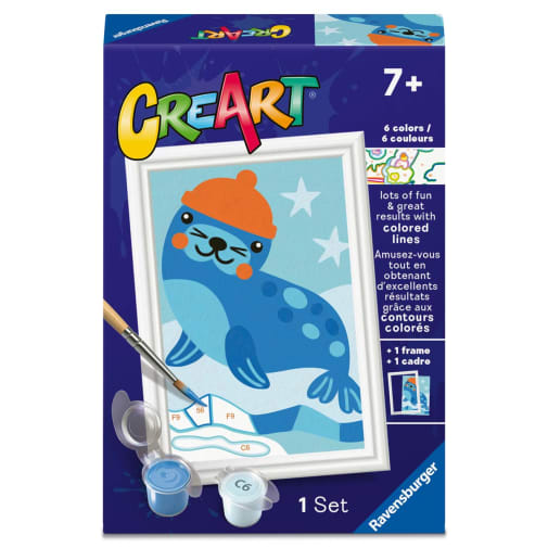 CreArt Paint by Number: Little Seal (3x5)