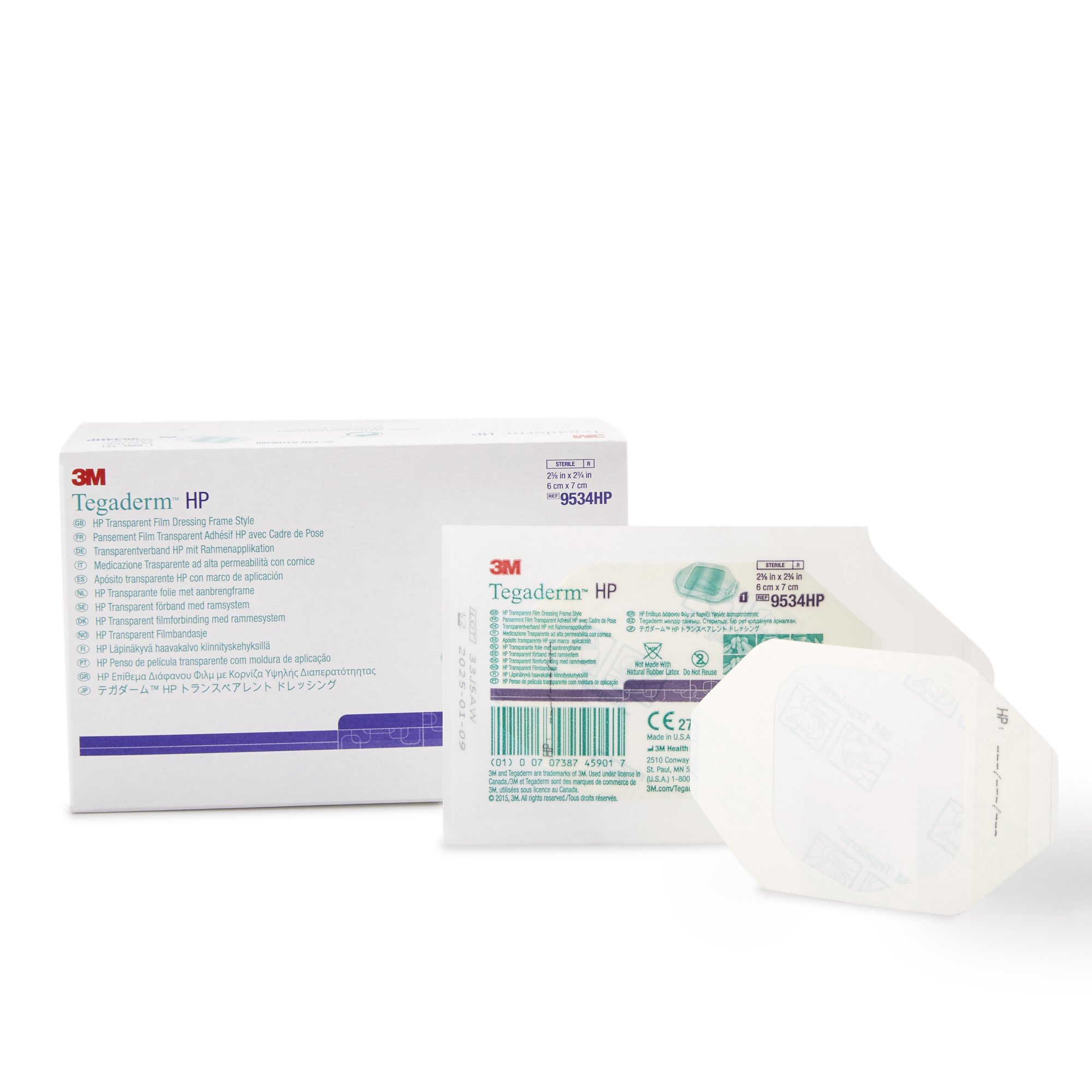 3M Tegaderm HP Transparent Film Dressing, 2-3/8 x 2-3/4 Inch MK 210036