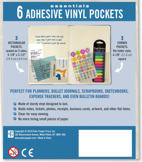 Adhesive Vinyl Pockets
