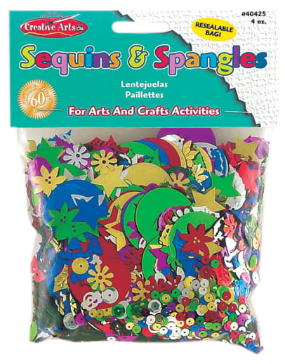 Sequins & Spangles Assorted Shapes & Colors (4 oz)