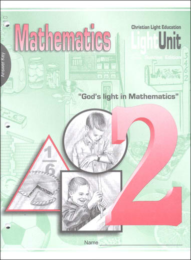 Mathematics LightUnit 210 AnswrKey Sunrise Ed