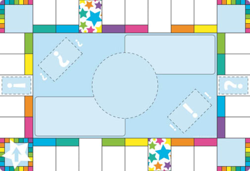 Game Board Squares Smart Poly Chart Write-On/Wipe-Off