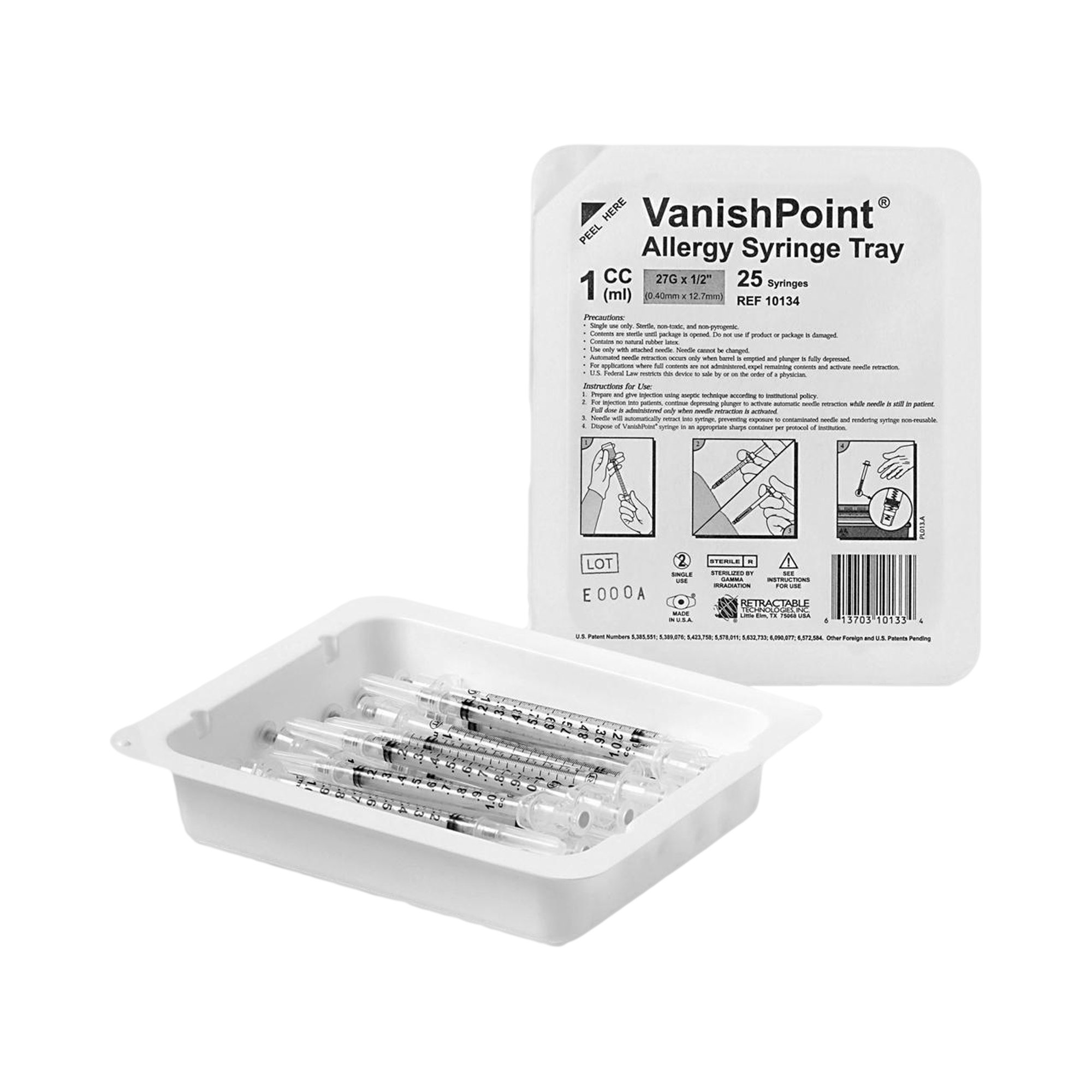 VanishPoint Safety Allergy Tray MK 511067
