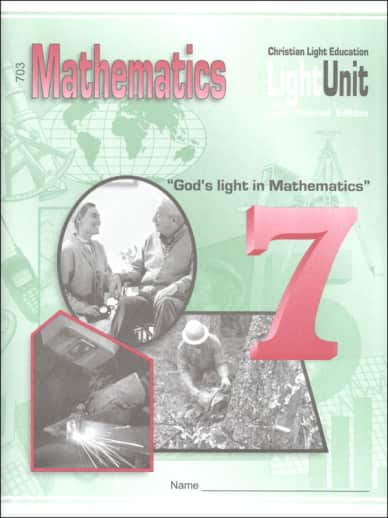 Christian Light Math LightUnit 703 Sunrise Edition