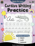 Watch Me Learn: Cursive Writing Practice