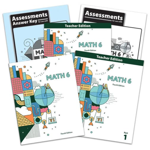 BJU Press Math 6 Home School Kit 4th Edition