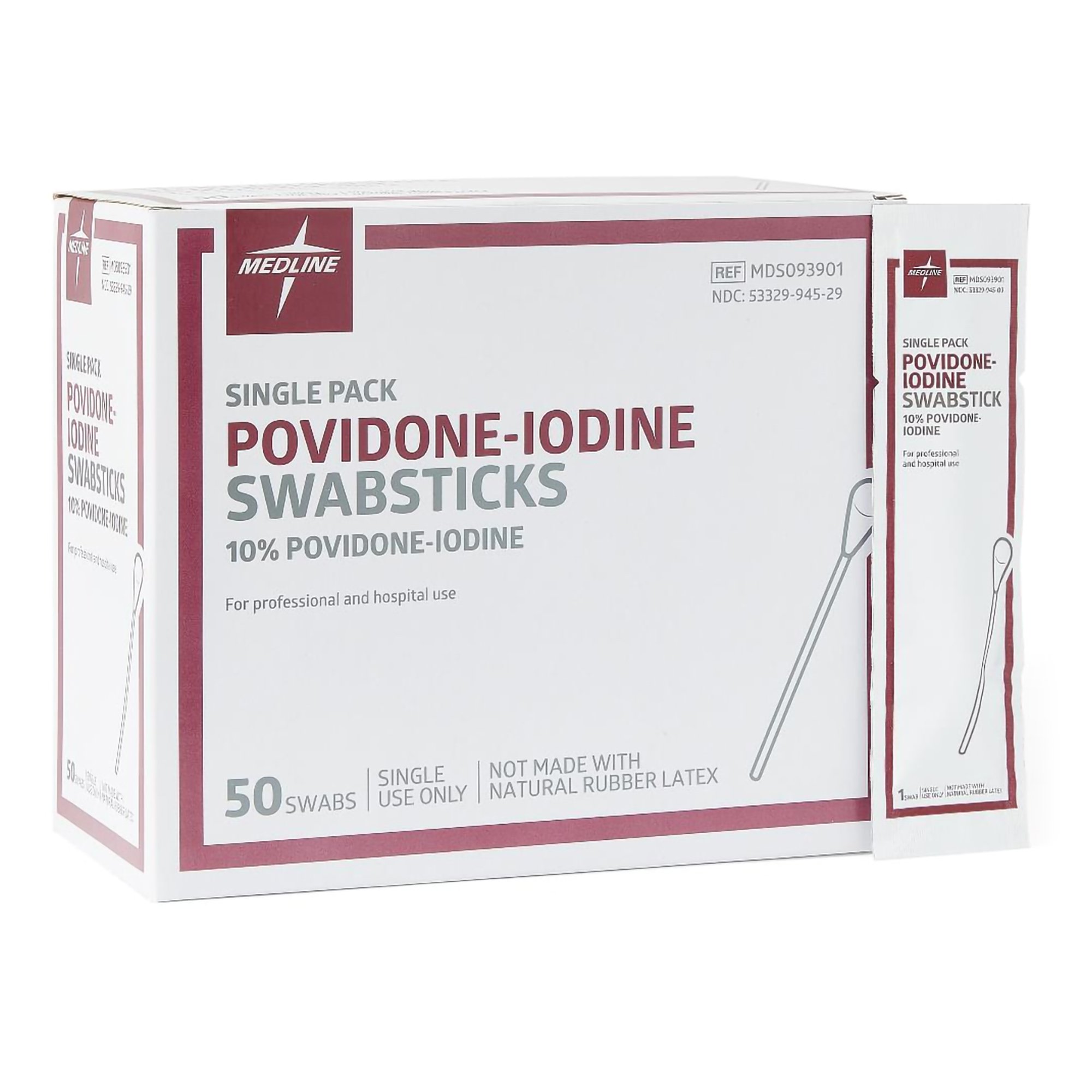 Medline Povidone Iodine Swabsticks MK 370602