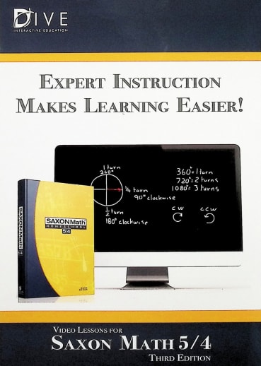 DIVE CD-ROM Saxon Math 5/4 3rd Edition Windows/Mac