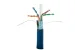 Cat6 Bulk Ethernet Cable, Shielded, Solid, CMR, Spool, 1000 ft, 550 Mhz, Blue