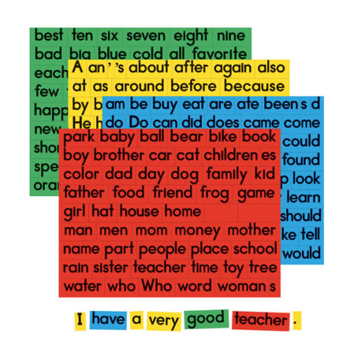 Sentence Building Magnets (Set of 292)