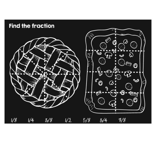 Find the Fraction 12" x 17" Mat (Reversible)