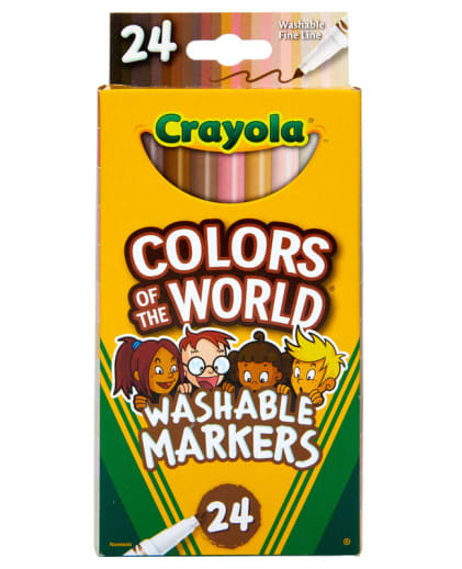 Crayola Colors of the World Washable Fine Line Markers 24 count