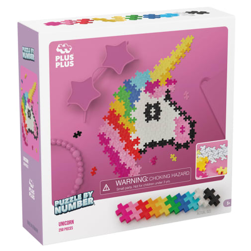 Plus-Plus Puzzle by Number - Unicorn (250 piece)