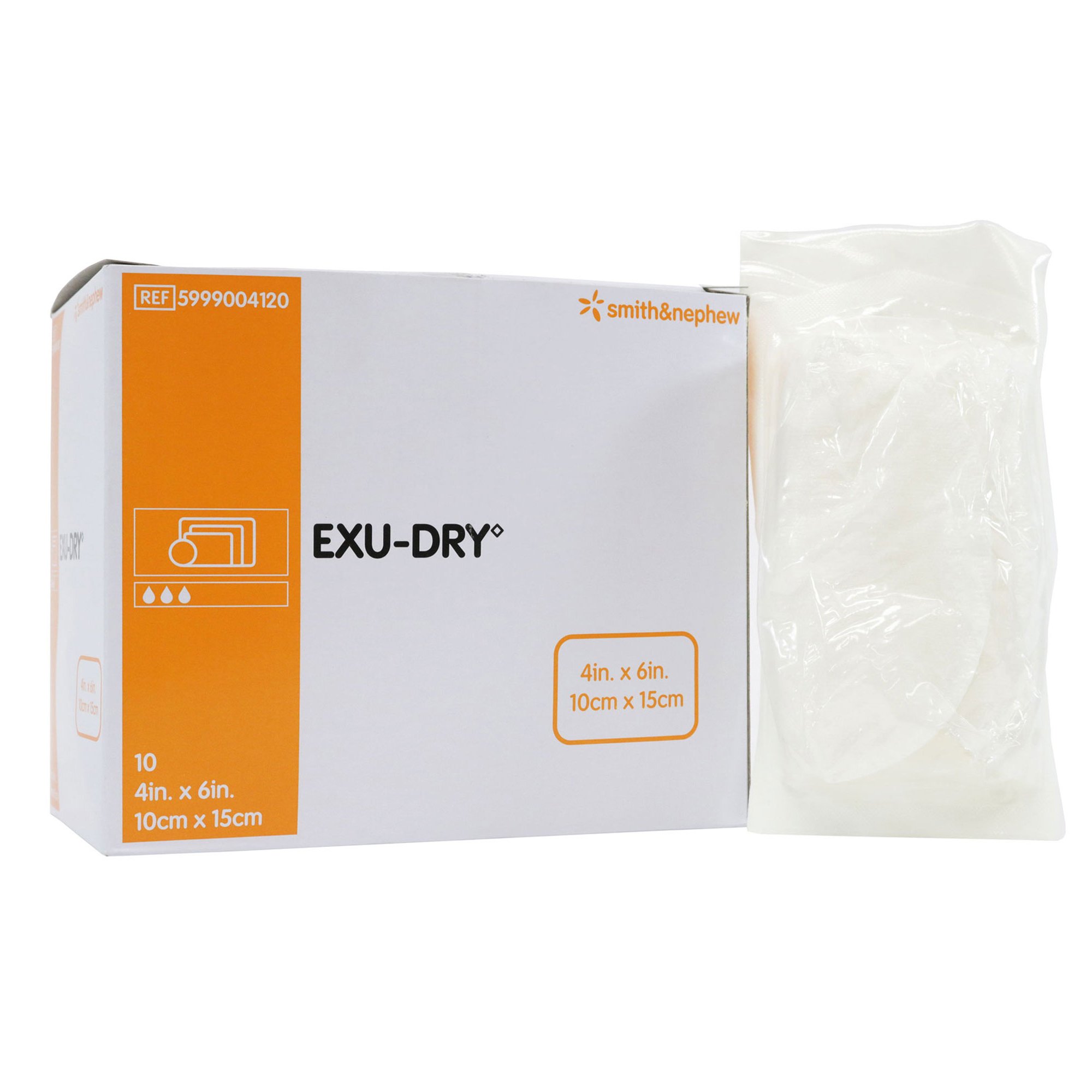 Smith & Nephew Exu-Dry Anti-Shear Super Absorbent Dressing, 4 x 6 inch MK 388241