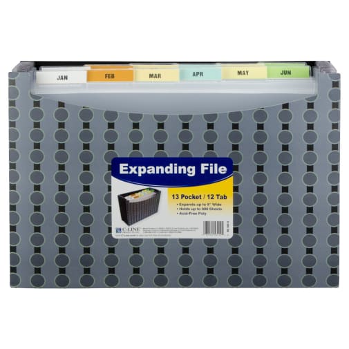 13-Pocket Expanding File Circle Design