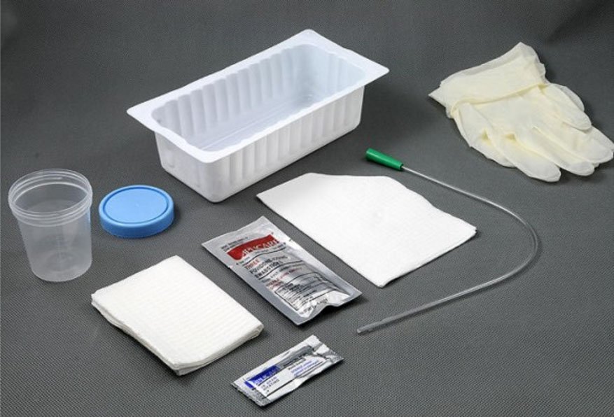 AMSure Intermittent PVC Catheter Tray, 14 Fr, PVP Swabstick MK 670579