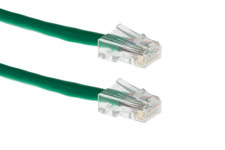 Cisco RJ45 to RJ45 Rollover Console Cable, Green, 5 Feet