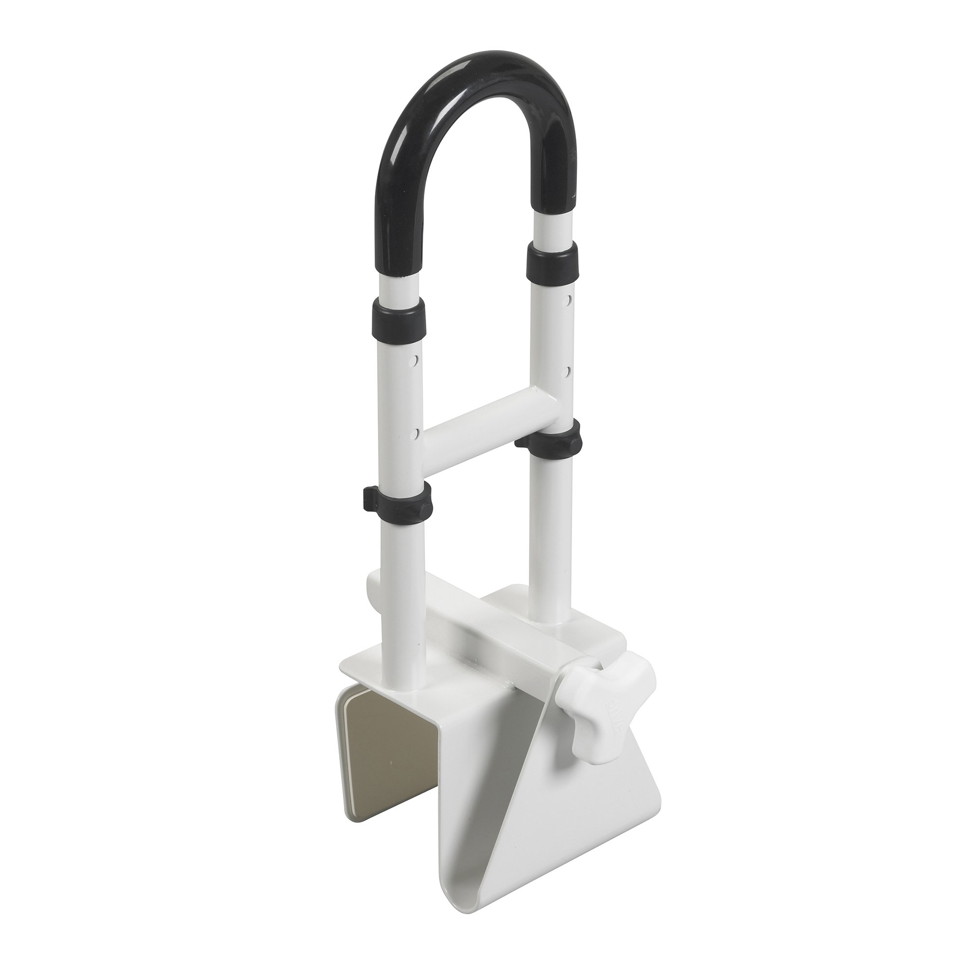 drive Clamp-On Tub Rail, White Steel, 14.5  17 Inch Height MK 780088