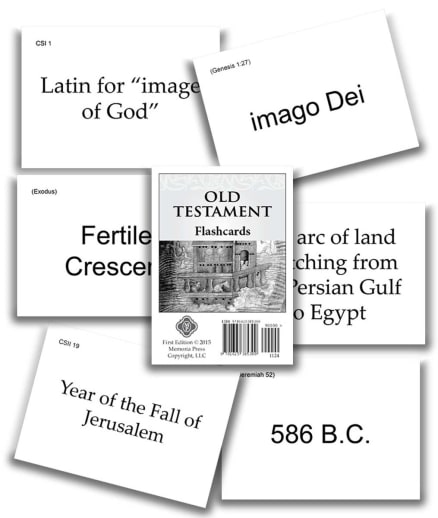 Memoria Press Old Testament Flashcards Set of 213