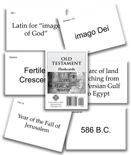 Memoria Press Old Testament Flashcards Set of 213
