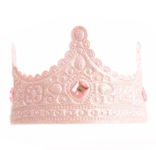 Little Adventures Pink Royal Full Crown Dress Up Accessory