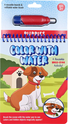 Color With Water Book - Puppies