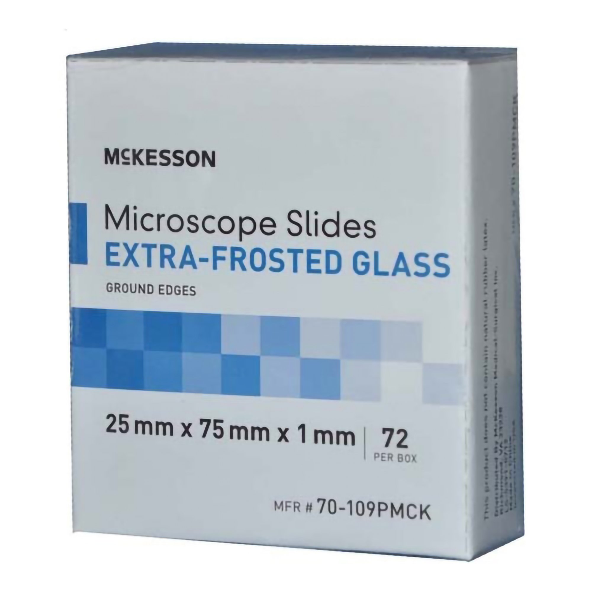 McKesson Glass Microscope Slide, 25 x 75 x 1 mm MK 938363