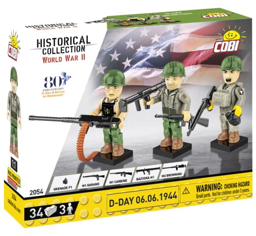 COBI June 6, 1944 D-Day U.S. Troops - 34 pieces (World War II Historical Collection)
