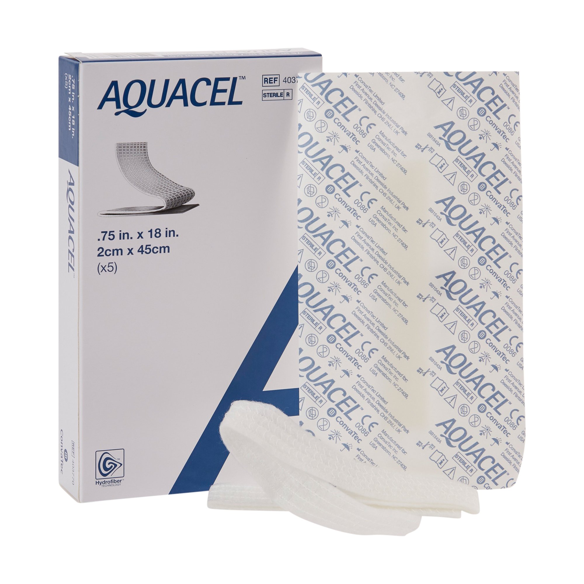Aquacel Ribbon Hydrofiber Gelling Fiber Wound Dressing,  x 18 Inch MK 689147