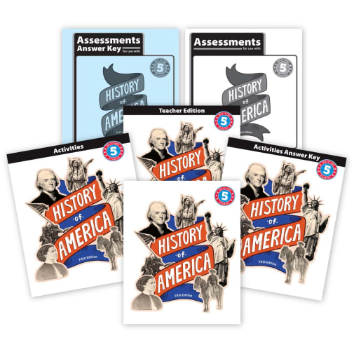 BJU Press Heritage Studies 5 History of America Homeschool Kit 5th Edition