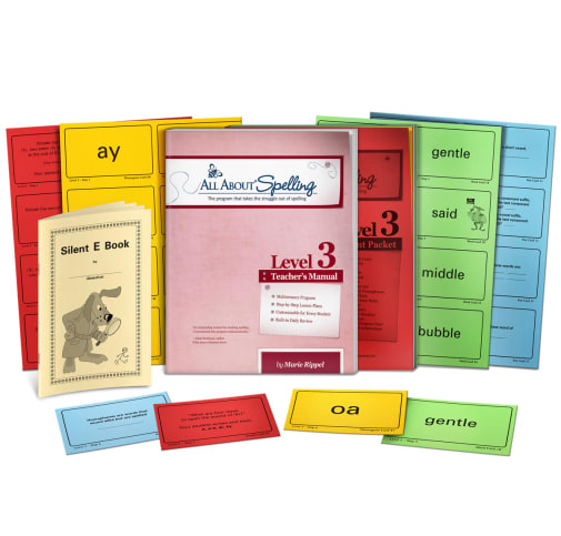 All About Spelling Level 3 Student & Teacher Materials (Black & White)