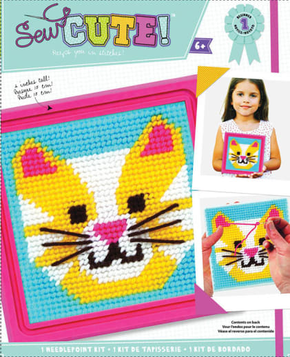 Sew Cute Needlepoint Cat