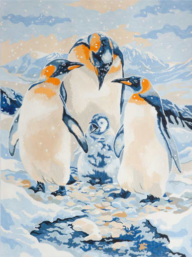 Painting By Numbers - Penguin Family (Jr Small)