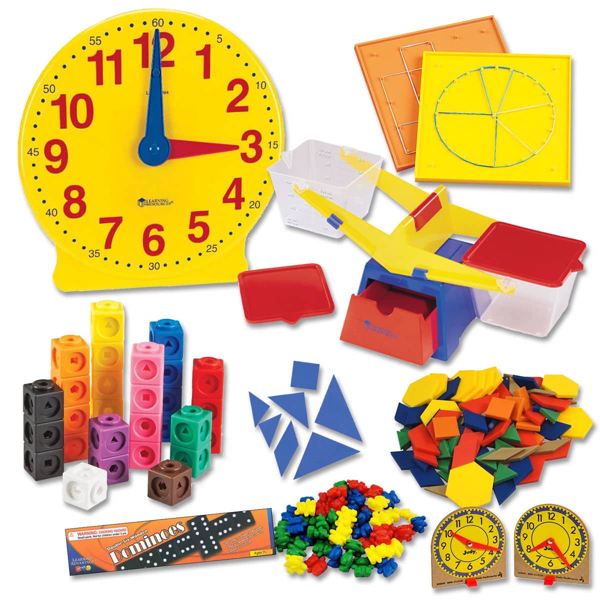 Saxon Math Manipulative Kit K (Basic Plastic Pattern Blocks, Optional Items)