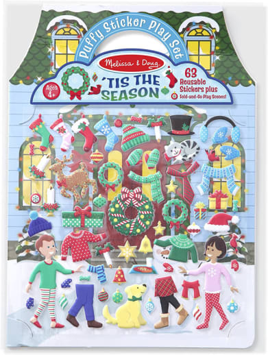 Melissa & Doug Tis the Season Puffy Sticker Play Set