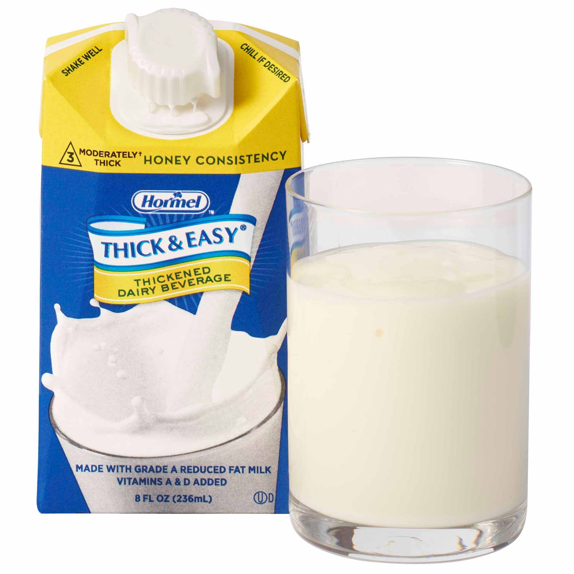 Thick & Easy Dairy Honey Consistency Milk Thickened Beverage, 8 oz. Carton MK 866366