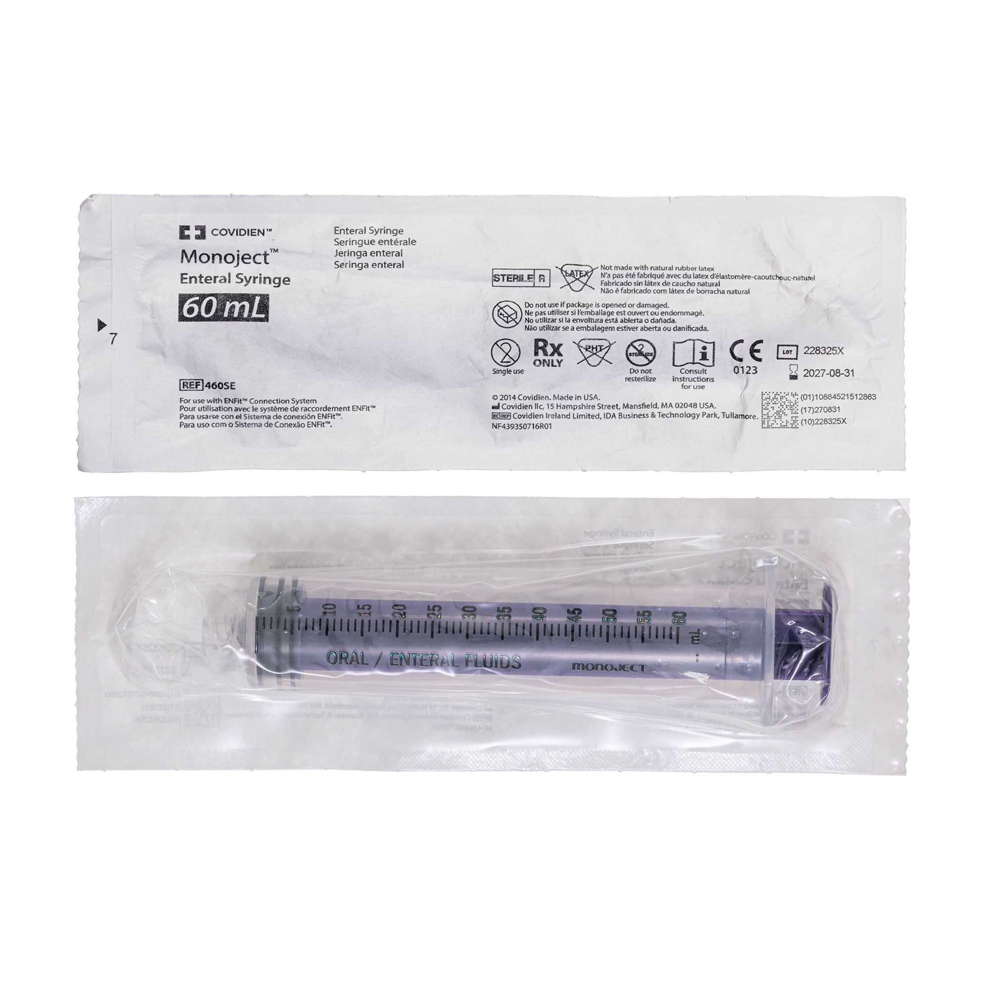 Monoject Oral Dispenser Syringe, 60 mL MK 1055385