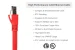 Cat8 Ethernet Patch Cable, Shielded, 40Gbps, Snagless, 1 ft, Red