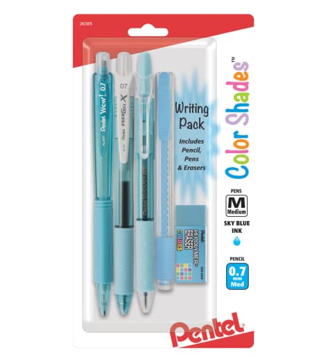 Pentel Color Shades Writing Packs - Sky Blue
